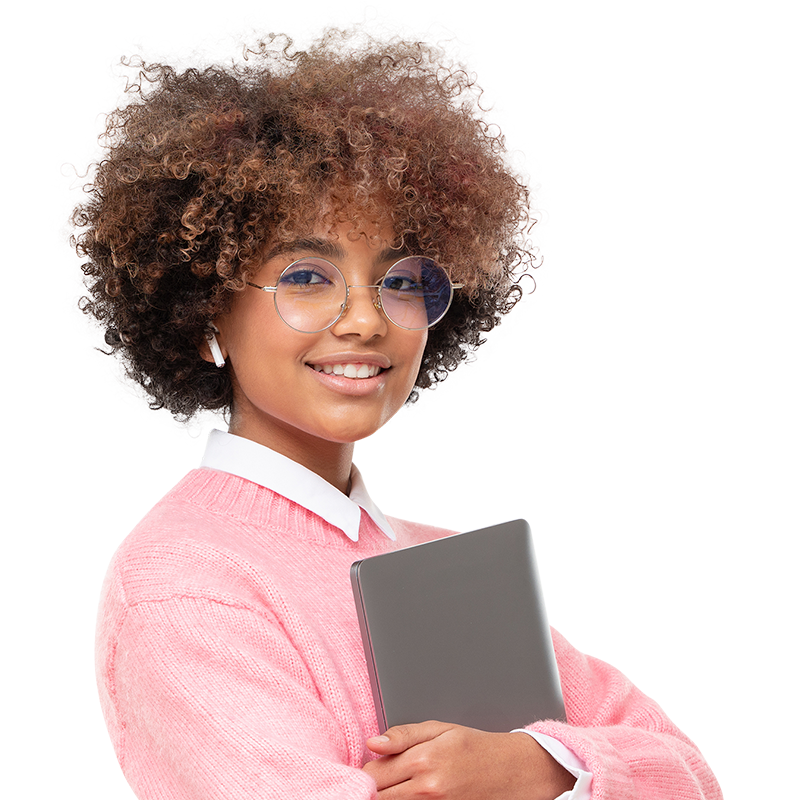 business professional using tablet