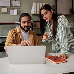 collaborating on computer