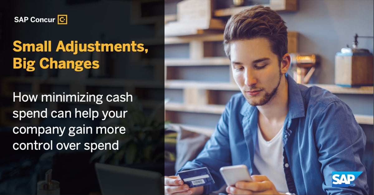 man reading his phone about cash spend