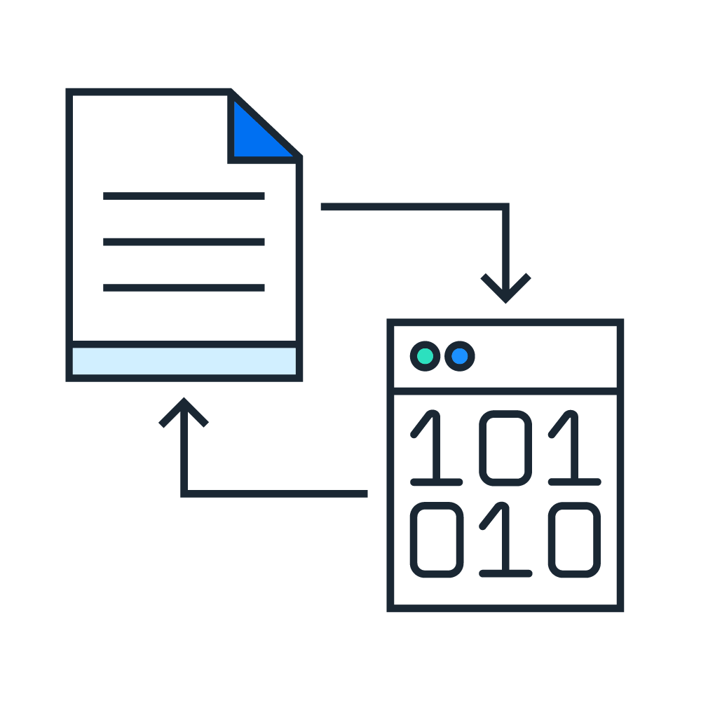 graphic of two documents