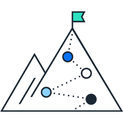 Goal strategy pictogram