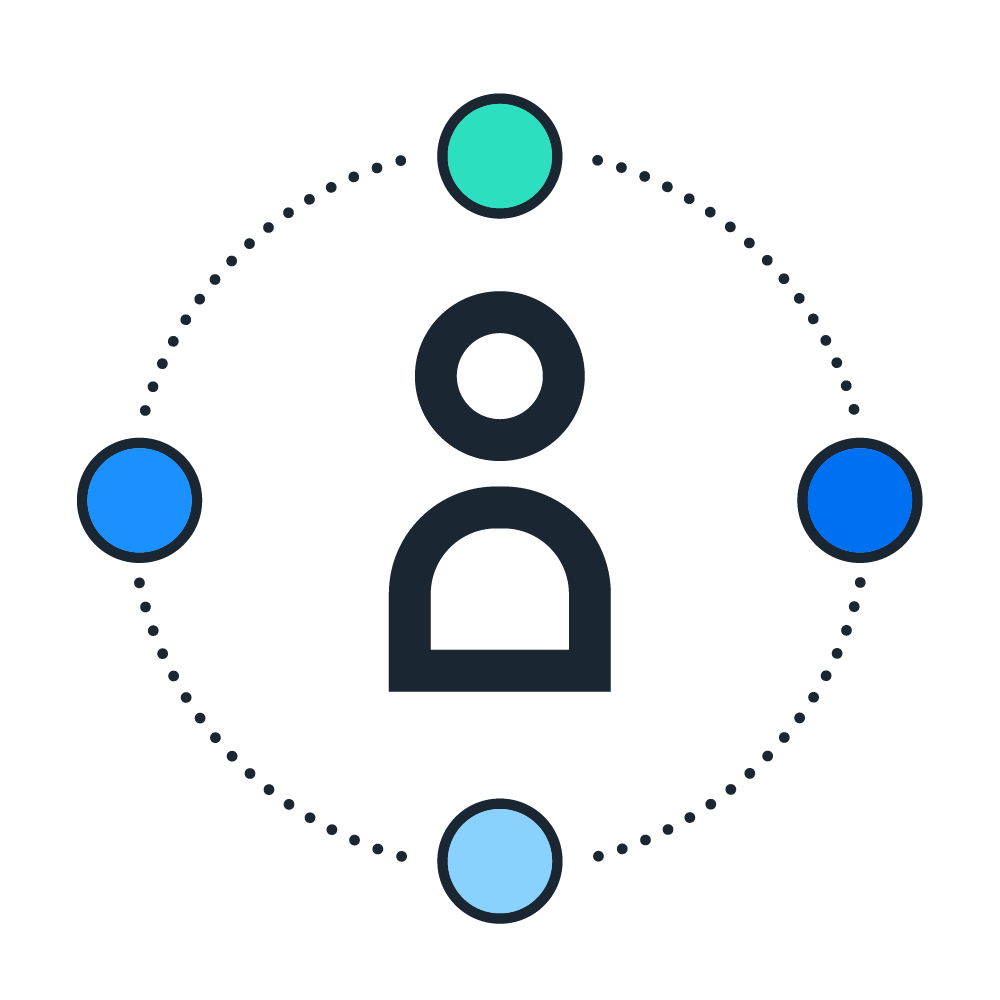 person with connectors